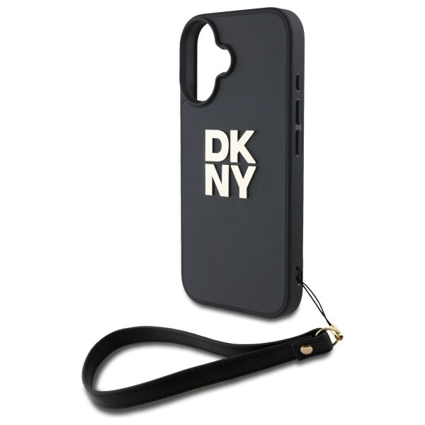 DKNY rannehihna Stock Logo iPhone 16 Case - Musta