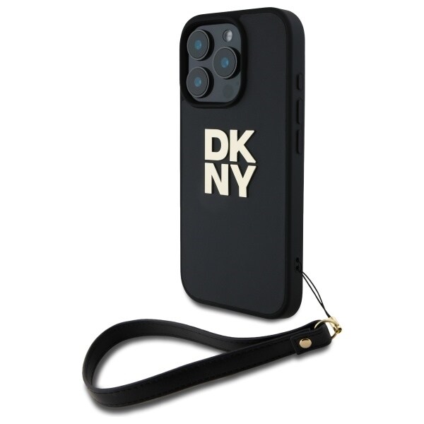 DKNY rannehihna Stock Logo iPhone 16 Pro Max Case - Musta