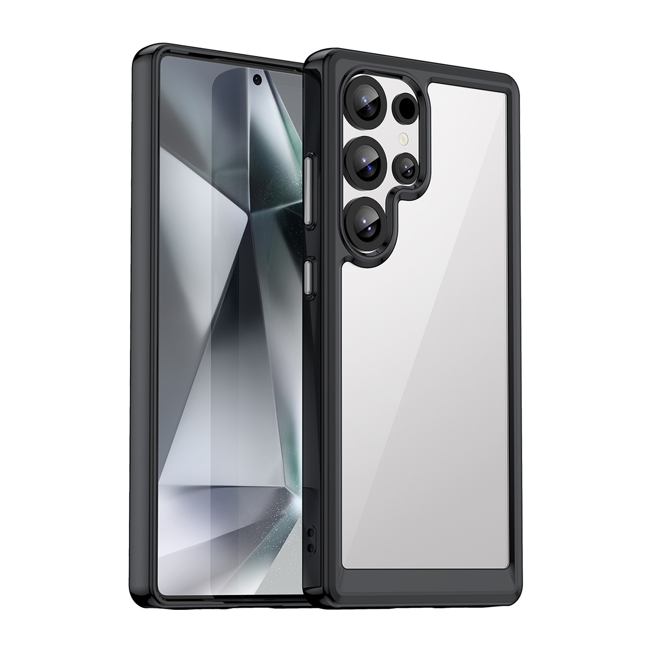 Outer Space kotelo geelikehyksellä Samsung Galaxy S25 Ultra - Musta