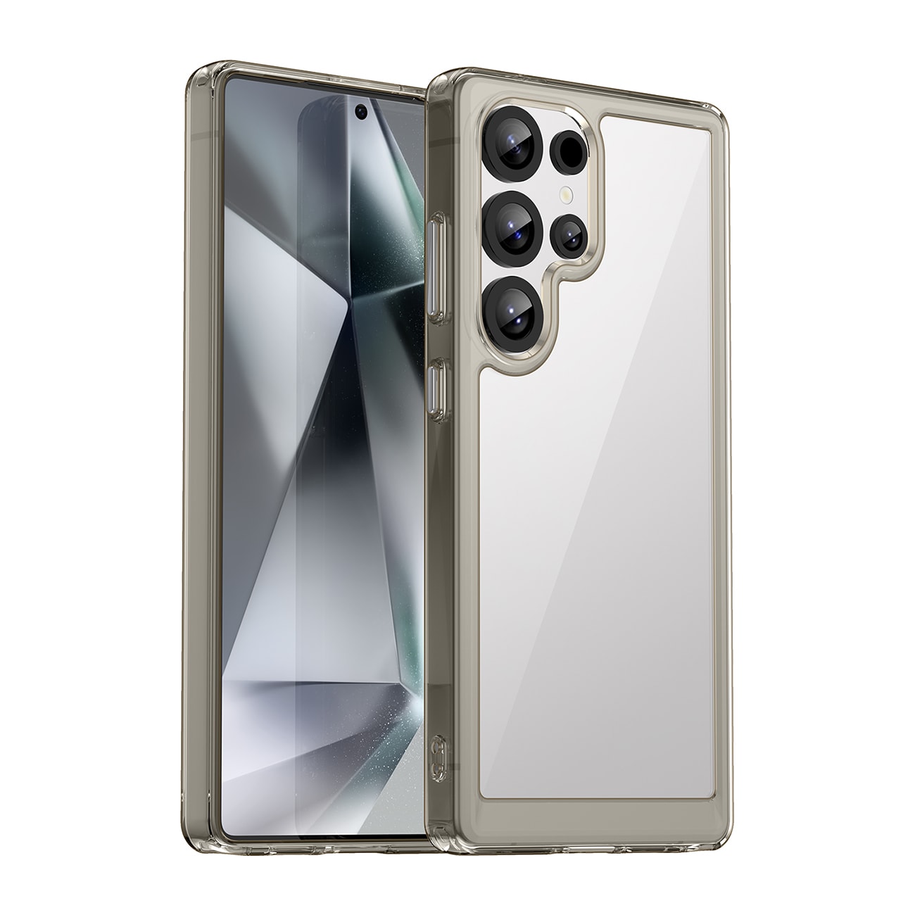 Outer Space Kotelo geelikehyksellä Samsung Galaxy S25 Ultra - Kirkas musta