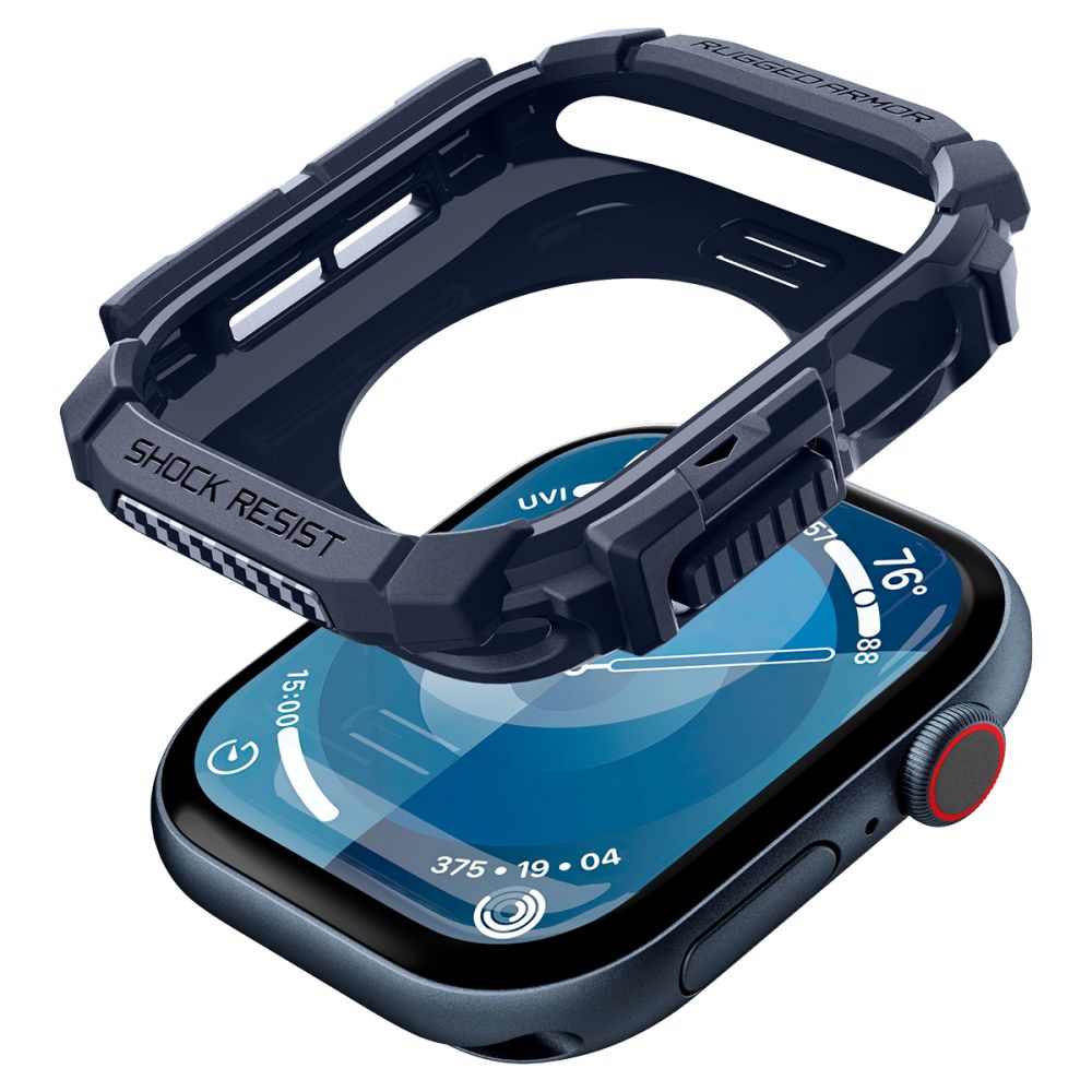 Spigen Kestävä panssarikotelo Apple Watch 10 46mm - laivastonsininen - laivastonsininen