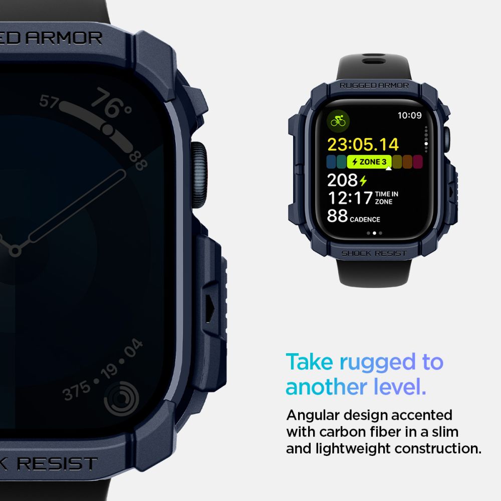 Spigen Kestävä panssarikotelo Apple Watch 10 46mm - laivastonsininen - laivastonsininen