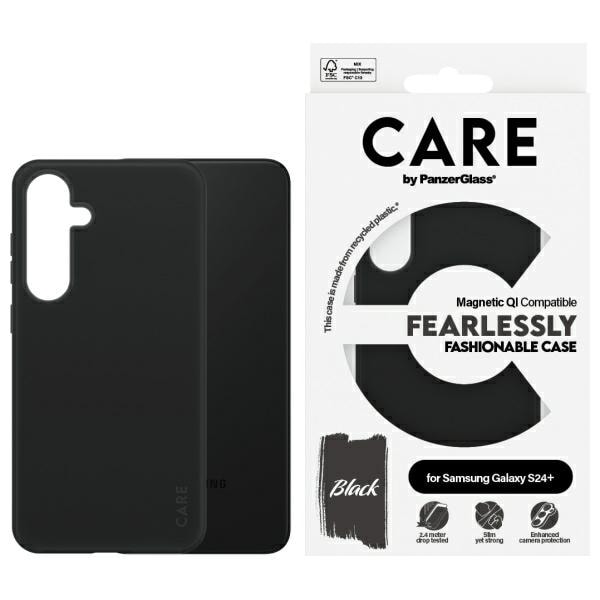 CARE by PanzerGlass Muoti QI Case Samsung Galaxy S24+ - musta