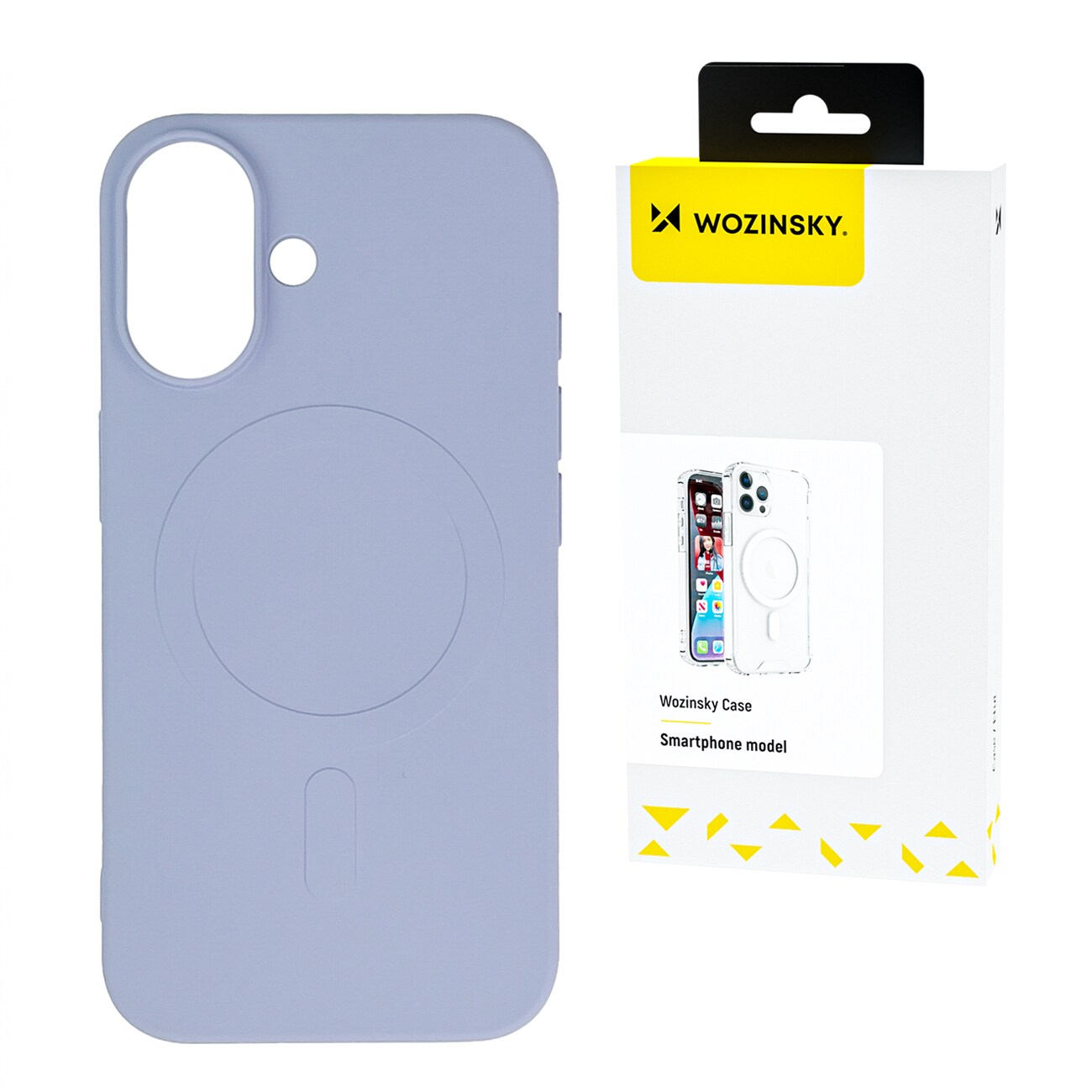 Nestemäinen silikonikotelo MagSafe Samsung Galaxy S25 - violetti