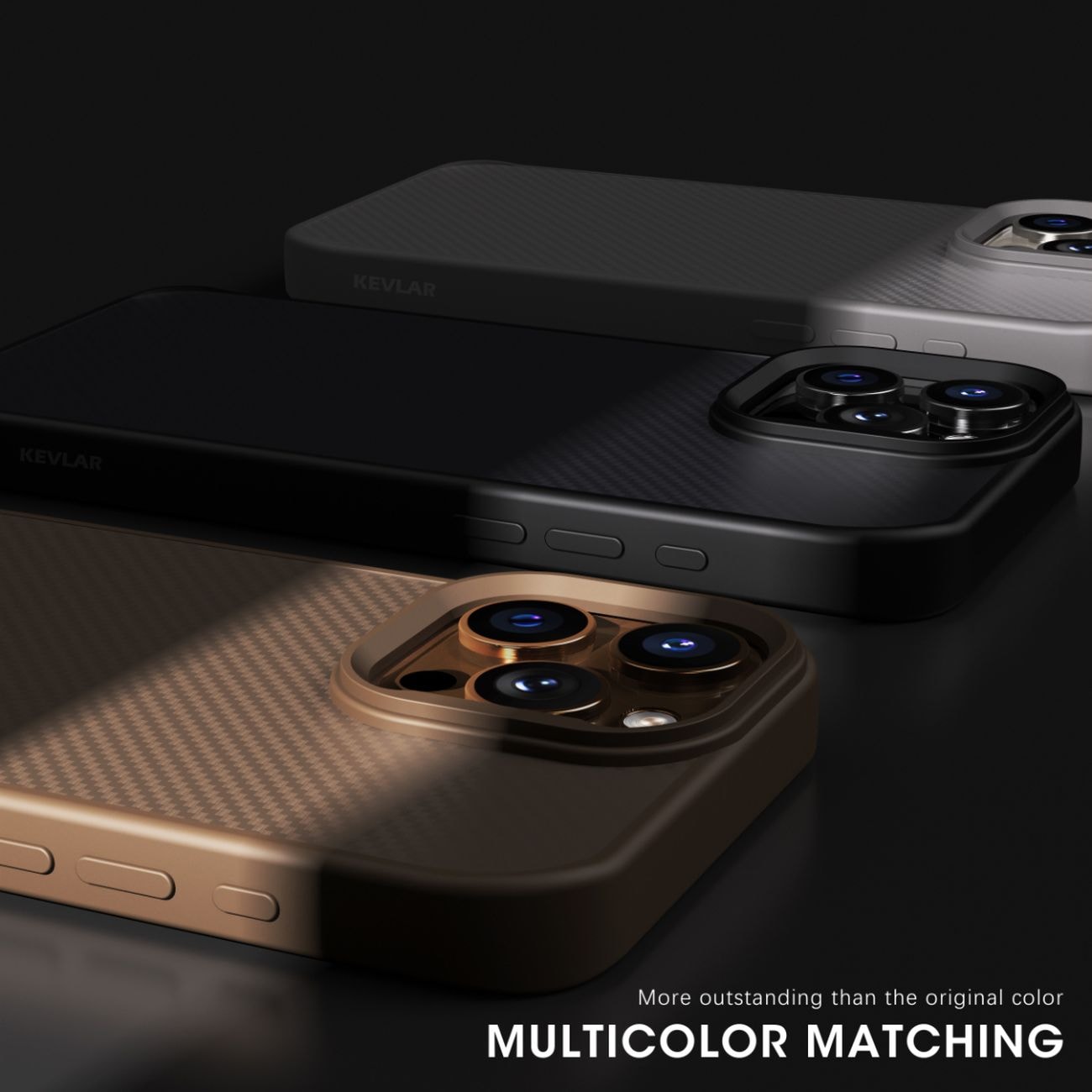 Wozinsky Hiilikuituinen kotelo MagSafe-moduulille Samsung Galaxy S25 - ruskea