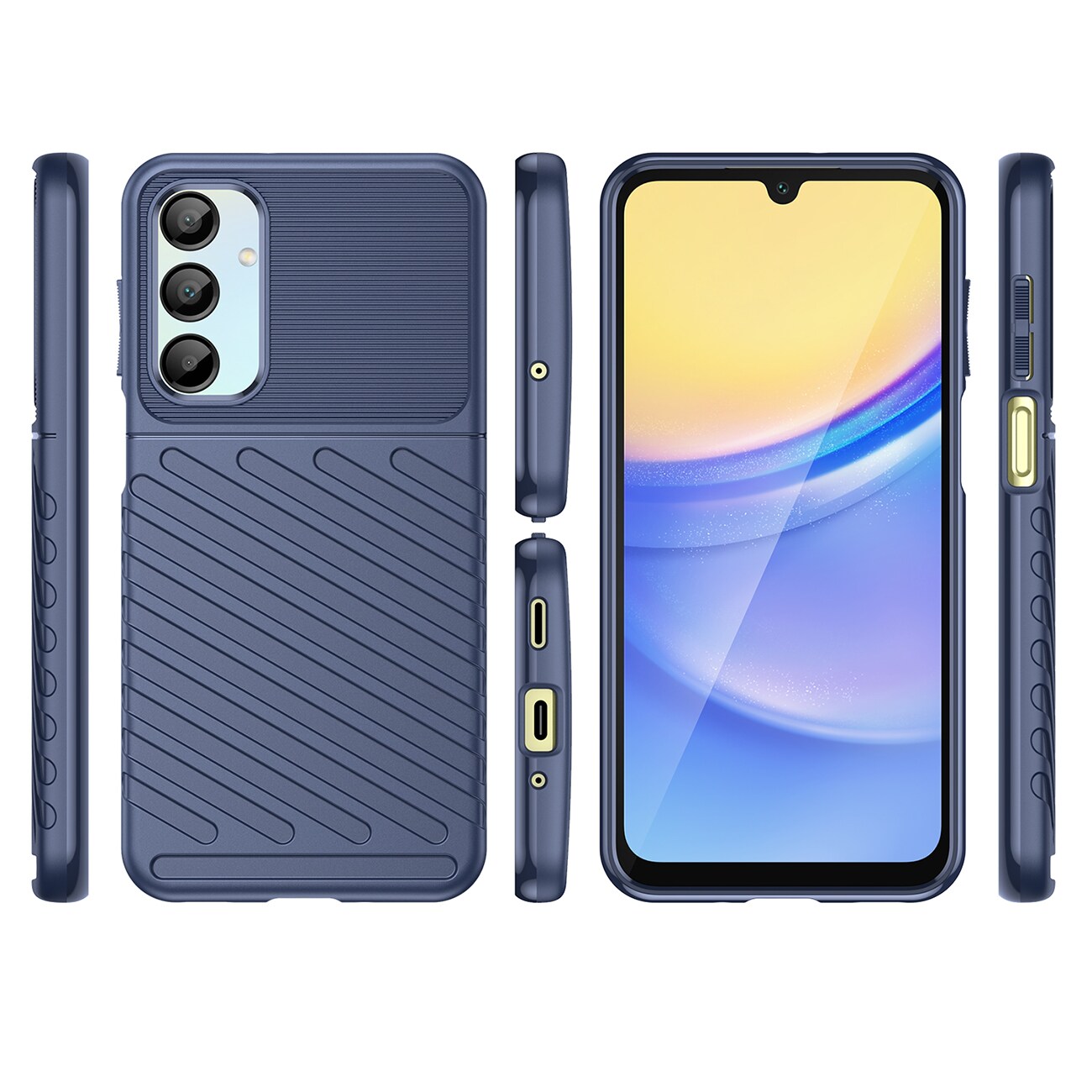 Thunder Kotelo Samsung Galaxy A26 silikoni panssaroitu suojus - sininen