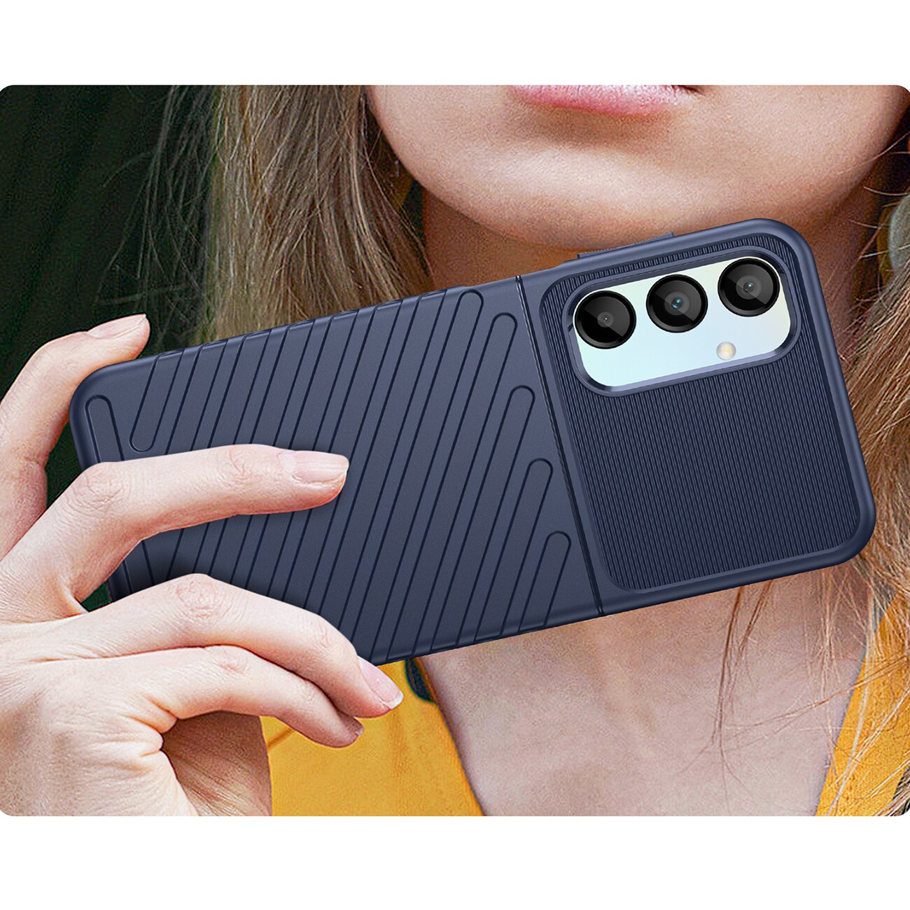 Thunder Kotelo Samsung Galaxy A26 silikoni panssaroitu suojus - sininen