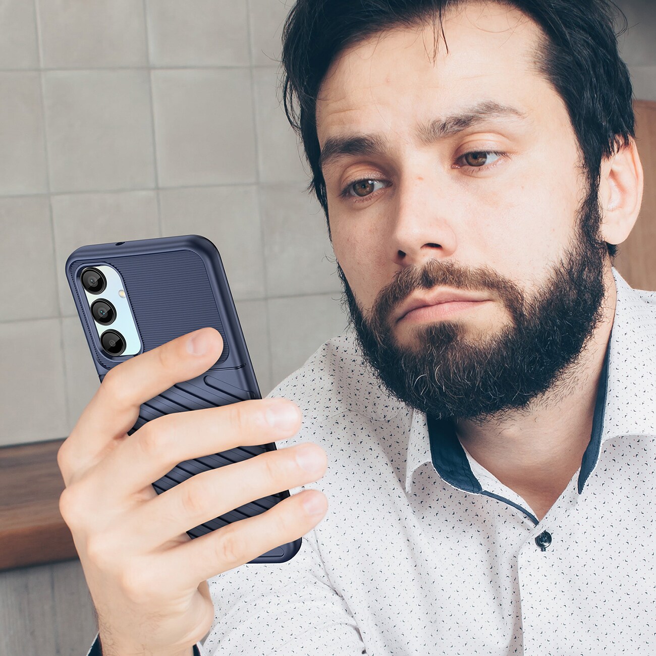 Thunder Kotelo Samsung Galaxy A26 silikoni panssaroitu suojus - sininen