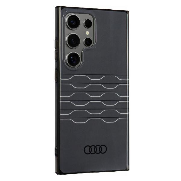 Audi IML Geometrinen kuvio Kotelo S24 Ultra S928 musta/musta kovakotelo AU-IMLS24U-A6/D3-BK