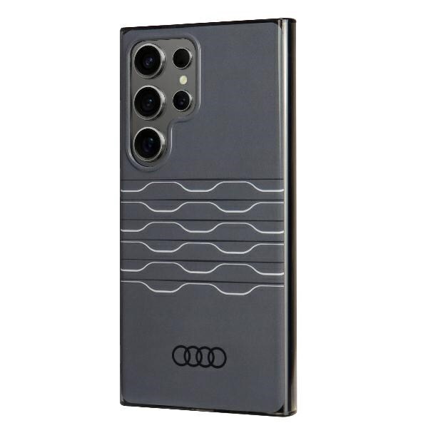 Audi IML Geometrinen kuvio Kotelo S24 Ultra S928 musta/musta kovakotelo AU-IMLS24U-A6/D3-BK
