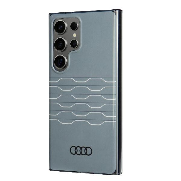 Audi IML Geometrinen kuvio Kotelo S24 Ultra S928 harmaa/harmaa kovakotelo AU-IMLS24U-A6/D3-GY