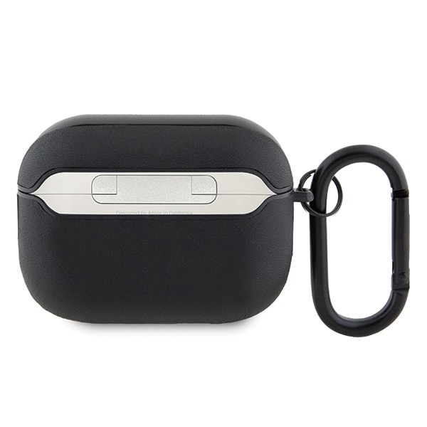 AMG AMAP2SLWK AirPods Pro 2 (2022/2023) suojus musta/musta nahka valkoinen logo