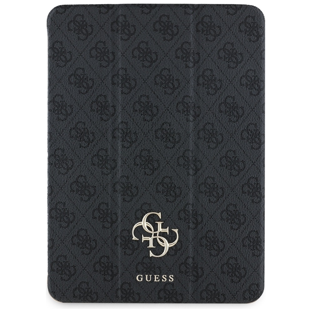 Guess Magnetic 4G Big Logo Suojakotelo iPad Air 11" (2024) - Musta Tablet-suojakotelo Jalustatoiminnolla