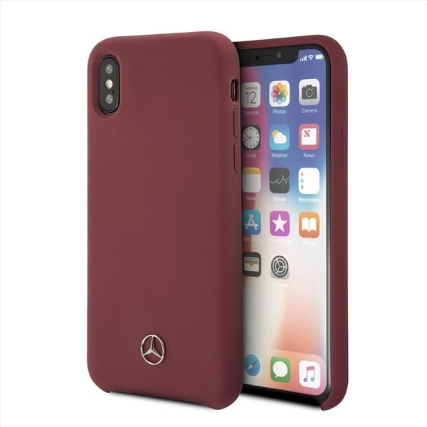 Mercedes Silikonilinja iPhone X/XS kotelo - punainen