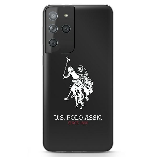 US Polo kiiltävä iso logo tapauksessa Samsung Galaxy S21 Ultra - musta