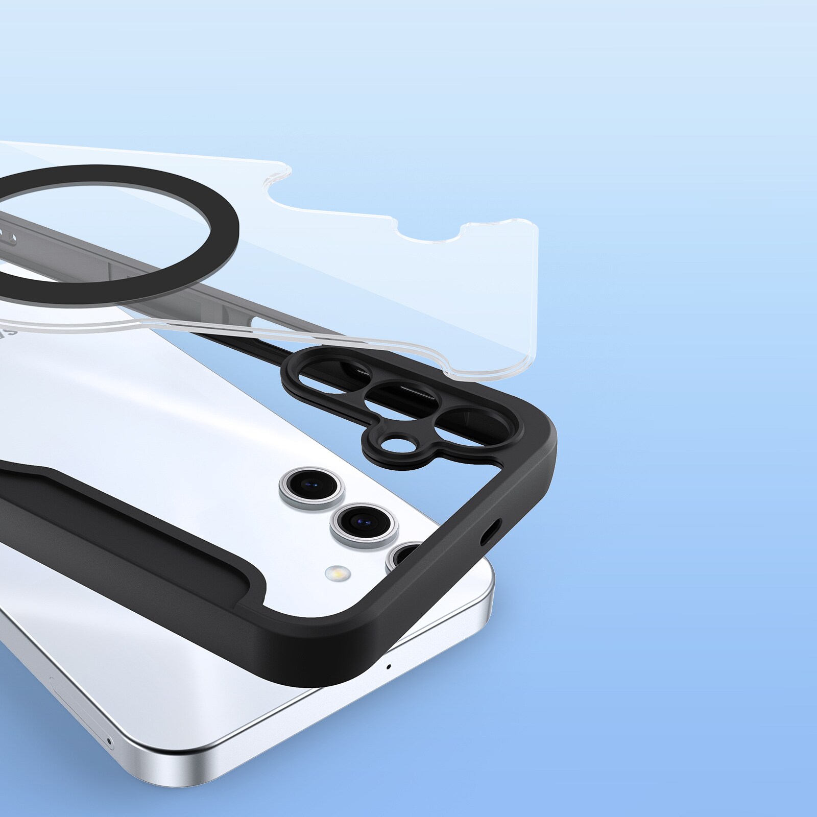 Dux Ducis Skin X Pro kotelo Samsung Galaxy S25+ kanssa MagSafe ja lompakko - musta