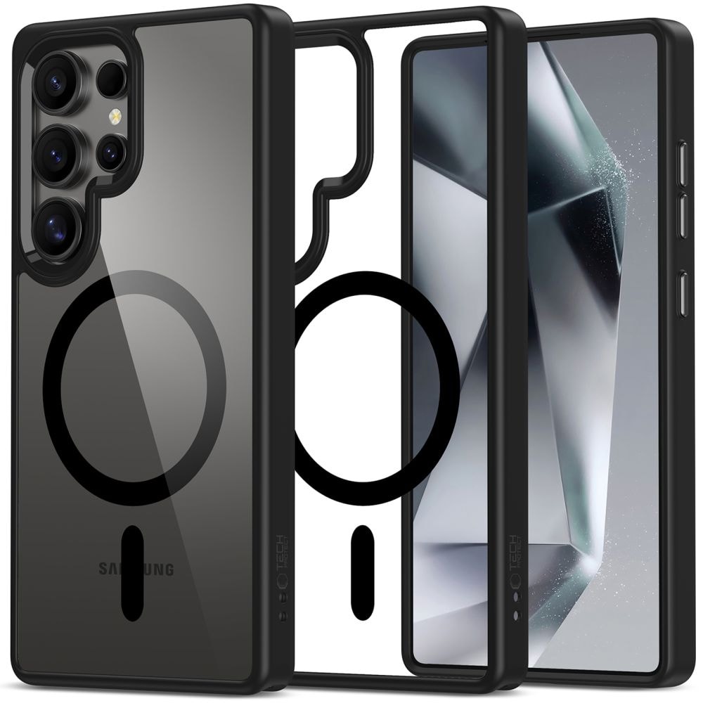 Tech-Protect MagMat MagSafe kotelo Samsung Galaxy S25 Ultra - Kirkas musta