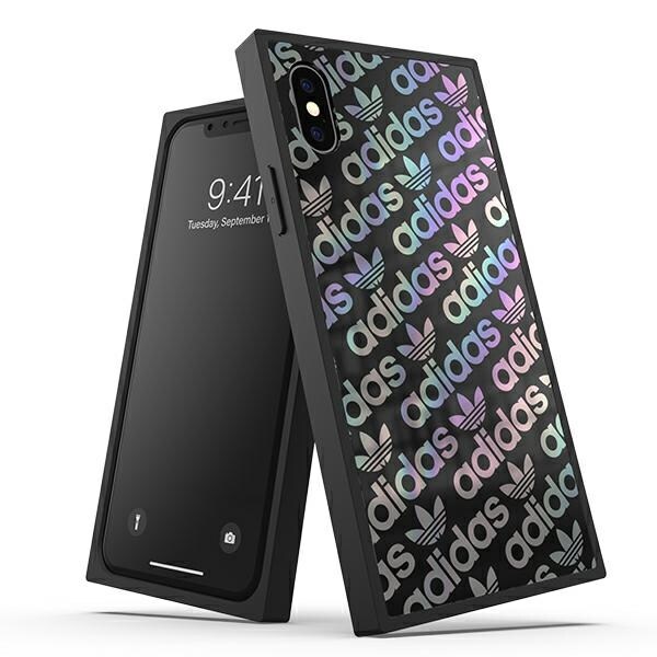 Adidas OR neliön tapauksessa iPhone X / Xs - musta