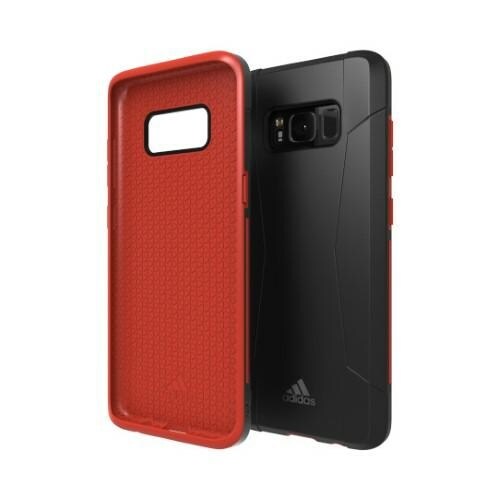 Adidas SP Solo kotelo Galaxy S8:lle - musta ja punainen väri