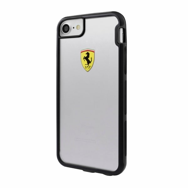 Ferrari Racing Iskunkestävä kotelo iPhone 7 / 8 / SE 2020 / SE 2022 - Läpinäkyvä