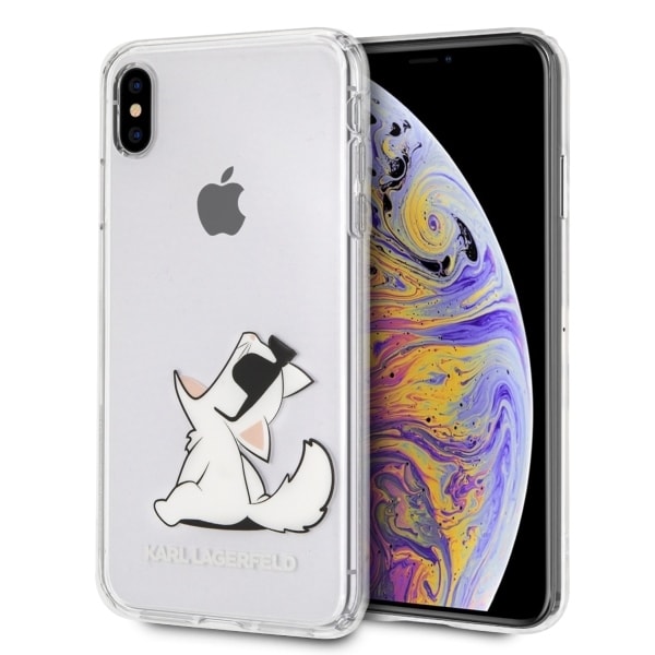 Karl Lagerfeld Choupette Fun iPhone Xs Max Case - läpinäkyvä
