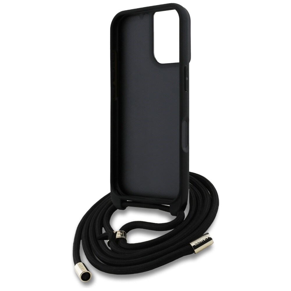 Guess 4G Big Logo Crossbody Case for iPhone 16 Plus - Ruskea