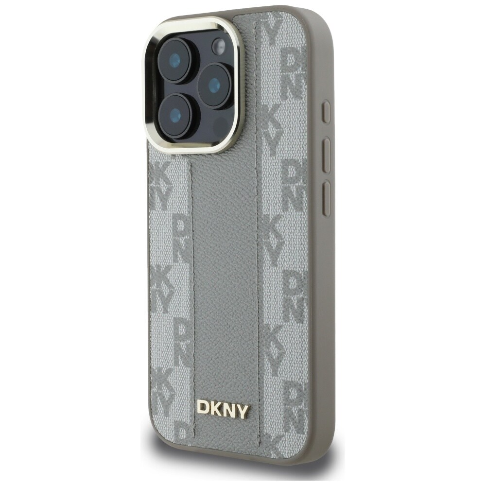 DKNY Checkered Pattern Magsafe iPhone 16 Pro Max Case - Beige