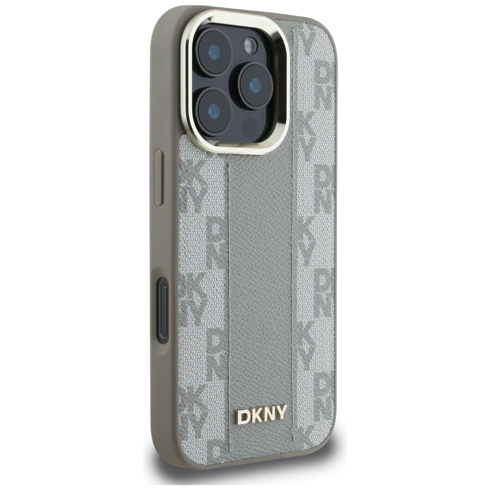 DKNY Checkered Pattern Magsafe iPhone 16 Pro Max Case - Beige