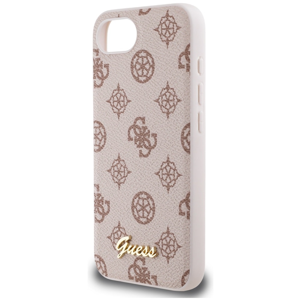 Guess Peony Script Logo MagSafe iPhone 16e Kotelo - ruskea
