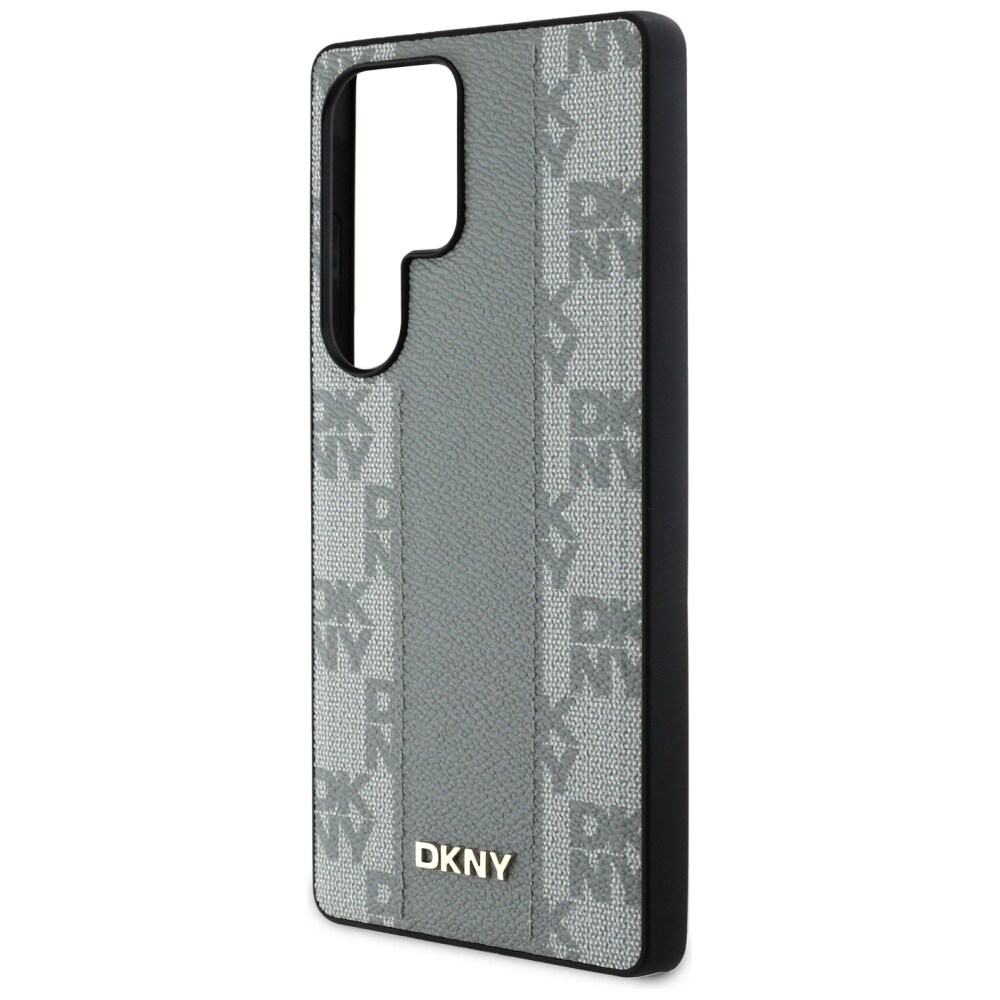 DKNY Nahka Ruudullinen kuvio MagSafe Case for Samsung Galaxy S25 Ultra - harmaa