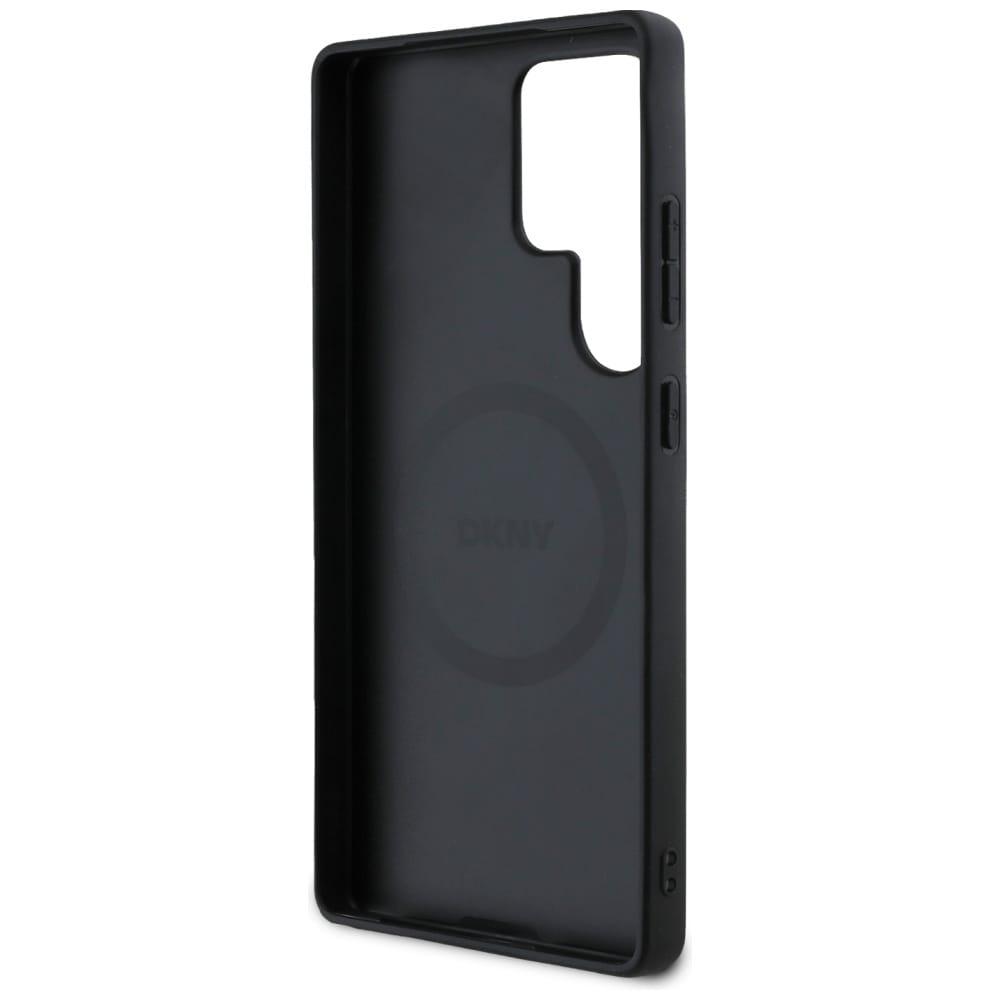 DKNY Nahka Ruudullinen kuvio MagSafe Case for Samsung Galaxy S25 Ultra - harmaa