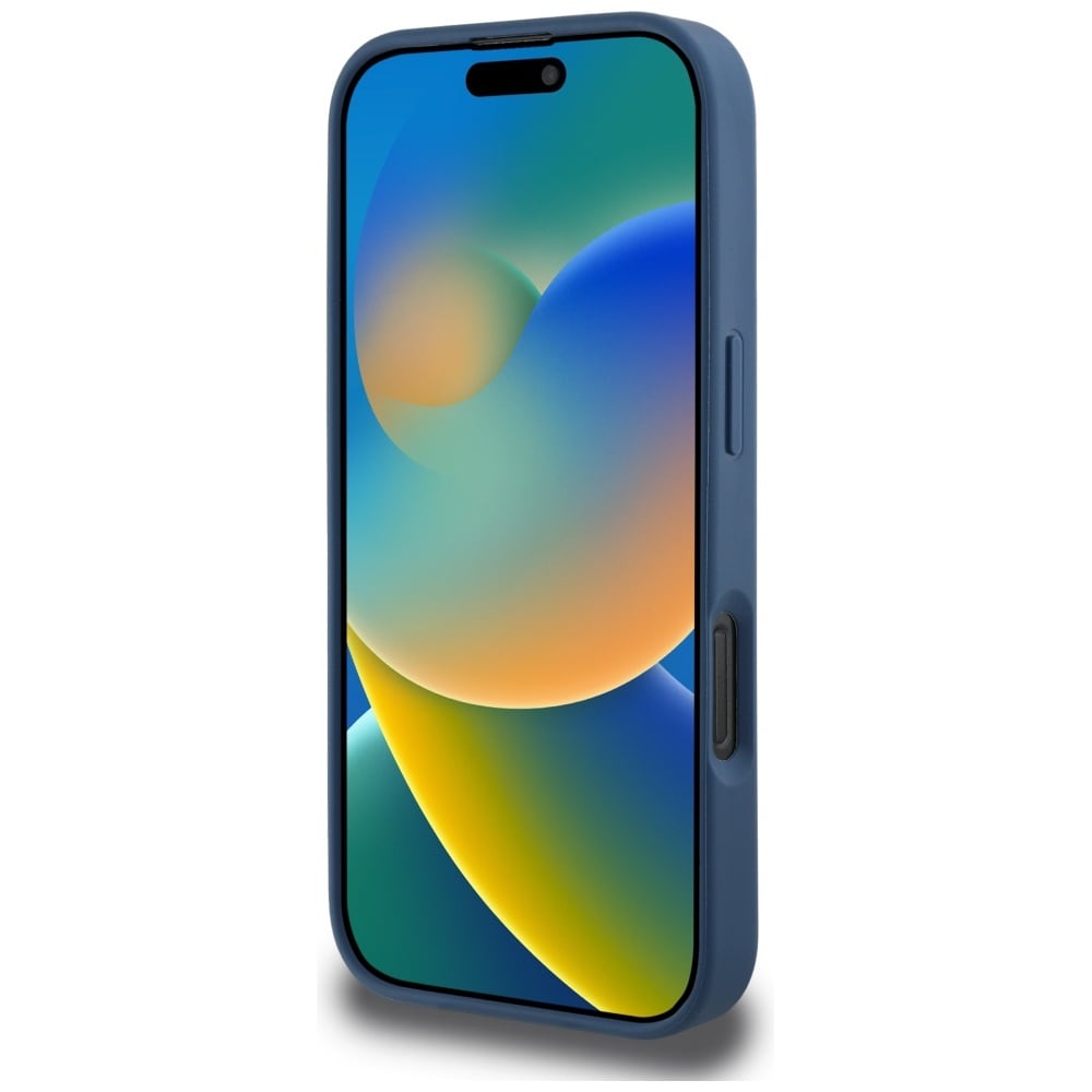 Guess Rakeiset ruusut Big 4G -logokotelo iPhone 16 Pro Maxille - sininen