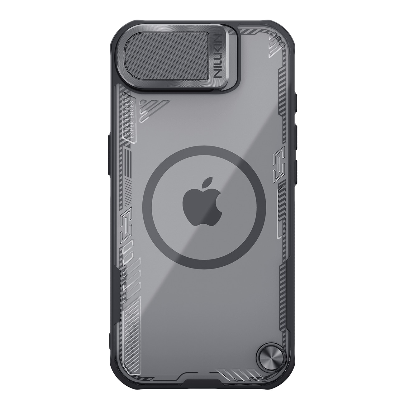 Nillkin Iceblade Prop magneettikotelo, jossa on objektiivin suojus ja jalusta iPhone 16e - musta
