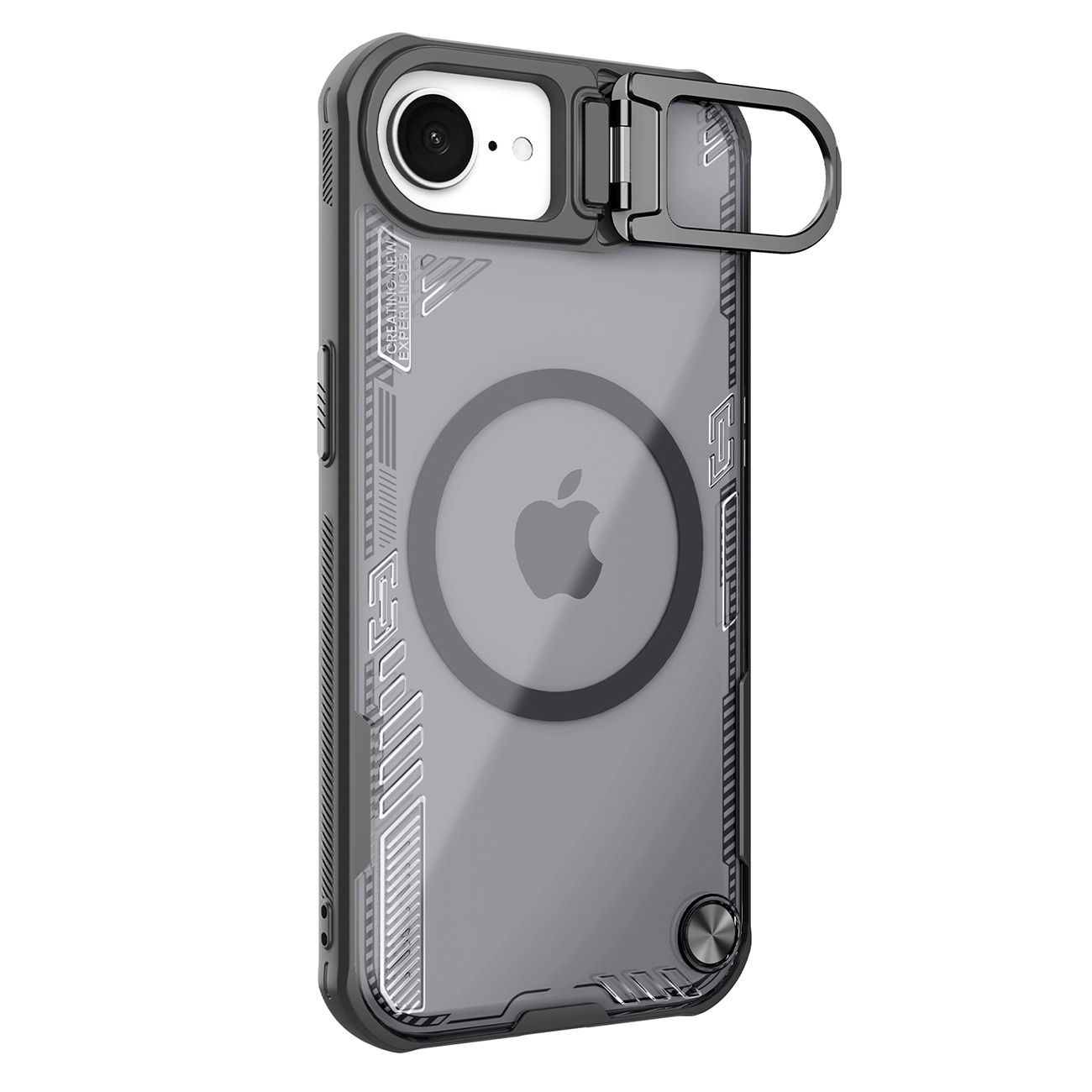 Nillkin Iceblade Prop magneettikotelo jalustalla iPhone 16e:lle - musta