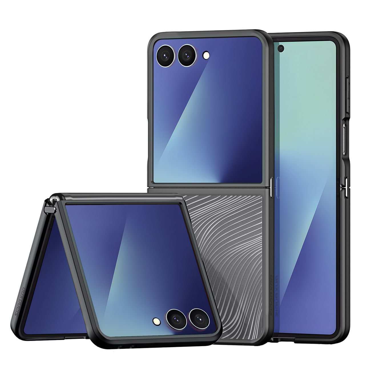 Dux Ducis Aimo Kotelo Samsung Galaxy Z Flip7 - Musta