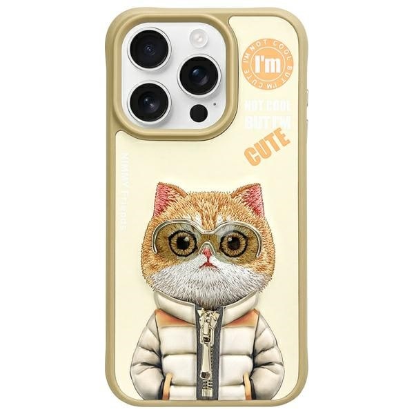 Nimmy Cool&Cute 2.0 Cat Case for iPhone 15 Pro - vihreä