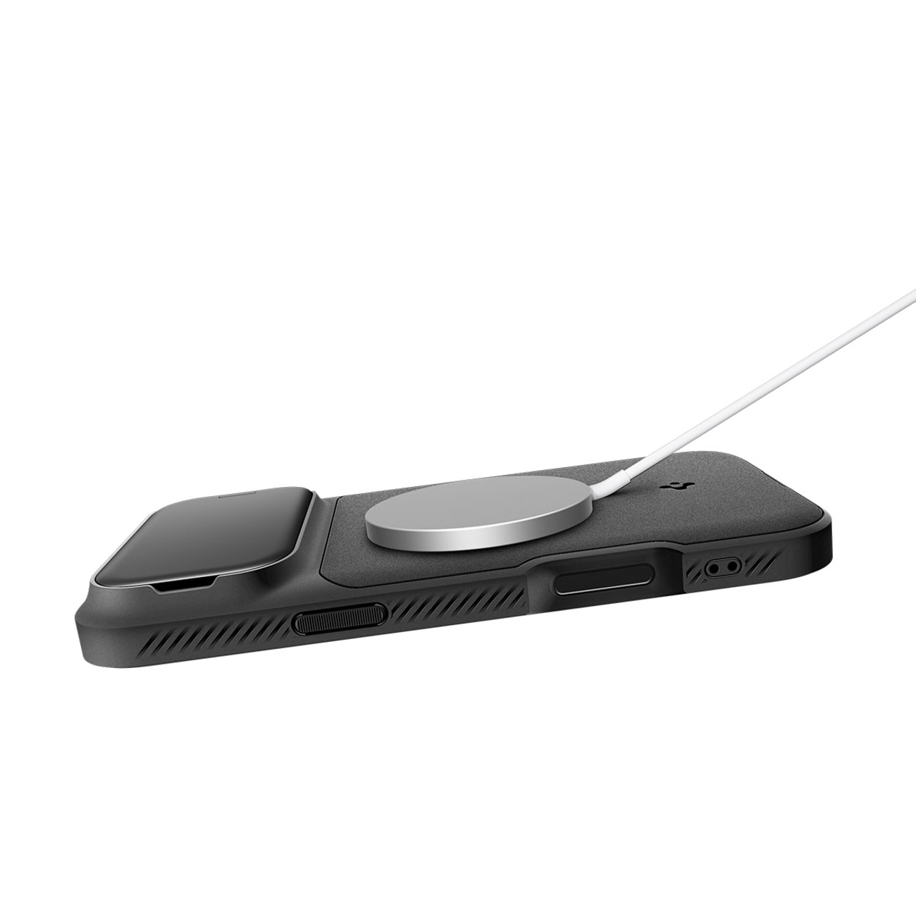 Spigen Optik Armor MagSafe -kotelo iPhone 17 Pro Maxille - musta