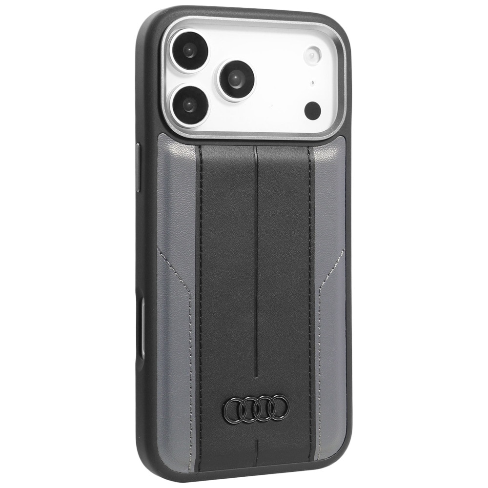 Audi A6 Synteettinen nahka MagSafe kotelo iPhone 17 Pro Max - musta