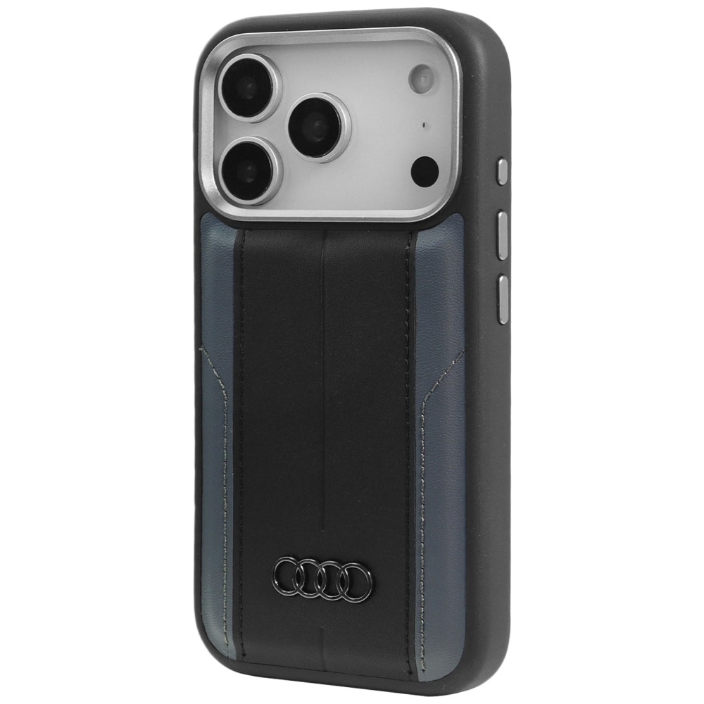 Audi A6 Synteettinen nahka MagSafe kotelo iPhone 17 Pro - musta