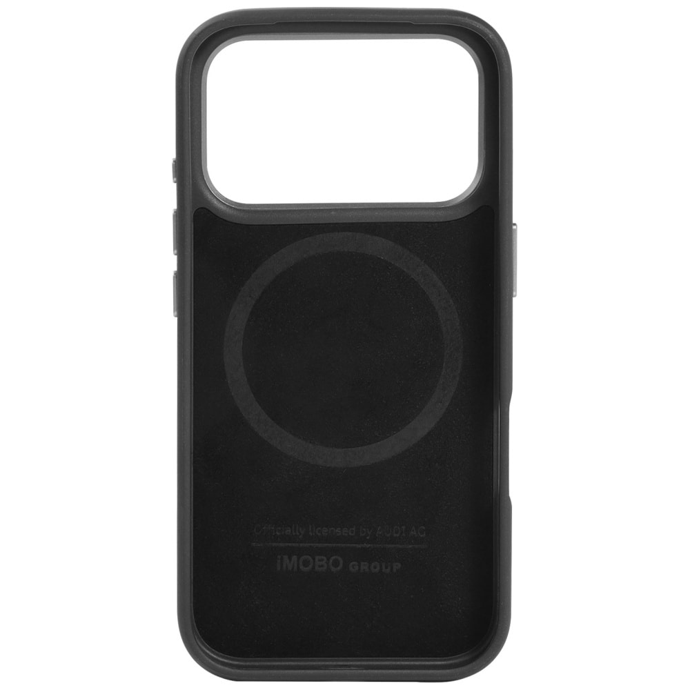Audi A6 Synteettinen nahka MagSafe kotelo iPhone 17 Pro - musta