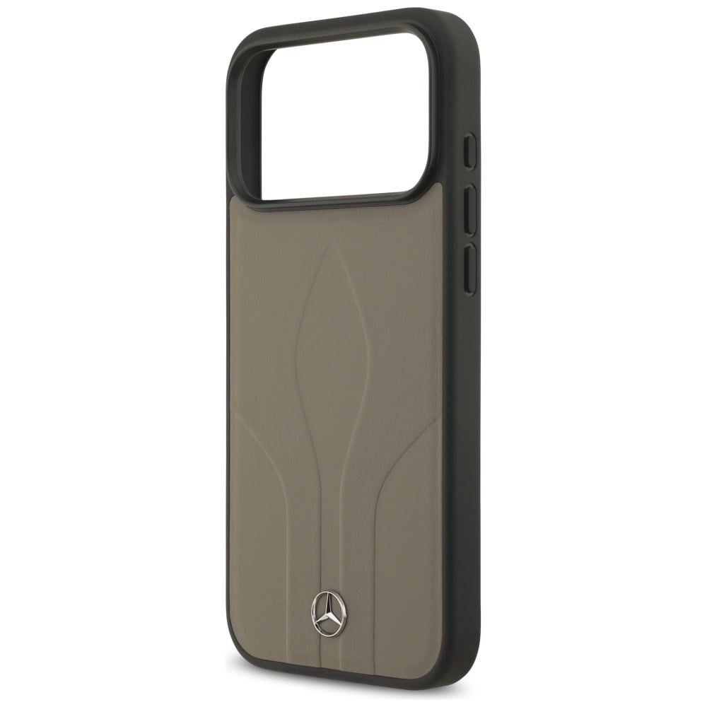 Mercedes Nahkainen The Move MagSafe -kotelo iPhone 17 Pro Maxille - Beige
