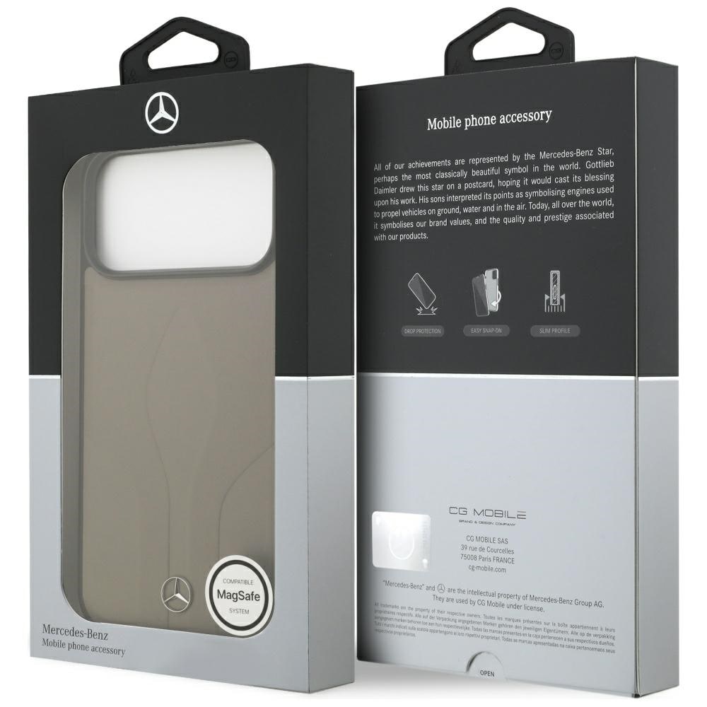 Mercedes Nahkainen The Move MagSafe -kotelo iPhone 17 Pro Maxille - Beige