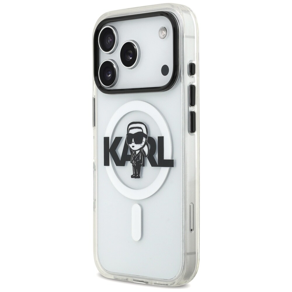 Karl Lagerfeld IML Karl Sketch Logo MagSafe Case for iPhone 17 Pro - läpinäkyvä - läpinäkyvä