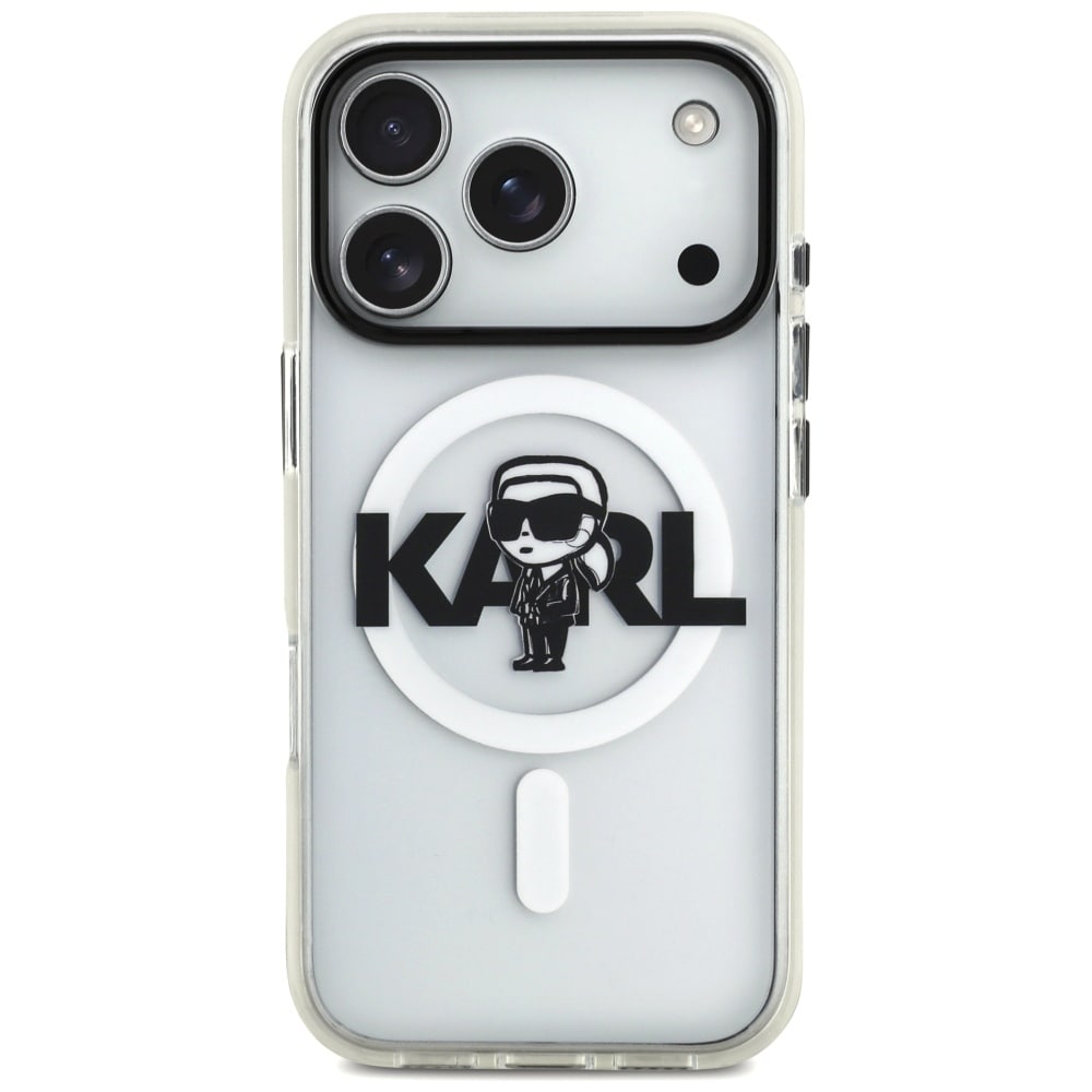 Karl Lagerfeld IML Karl Sketch Logo MagSafe Case for iPhone 17 Pro - läpinäkyvä - läpinäkyvä