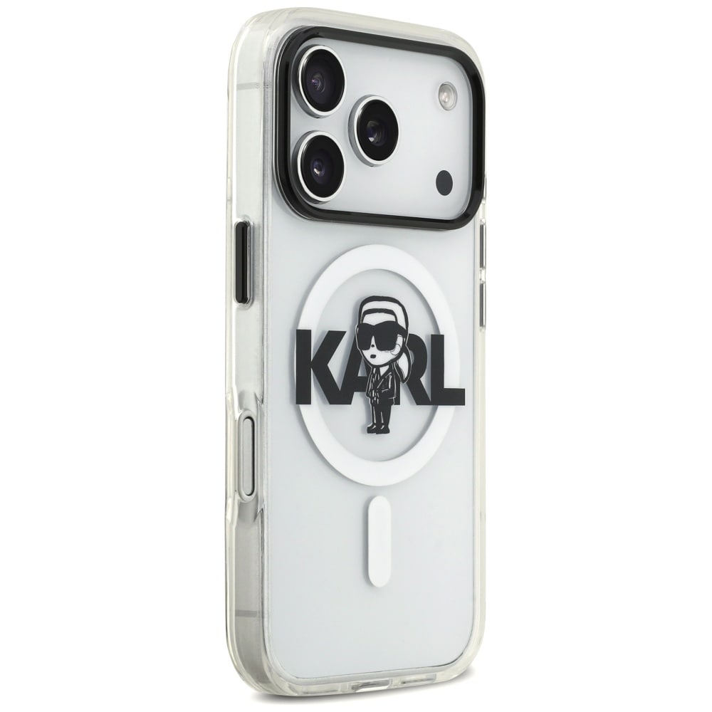 Karl Lagerfeld IML Karl Sketch Logo MagSafe Case for iPhone 17 Pro - läpinäkyvä - läpinäkyvä