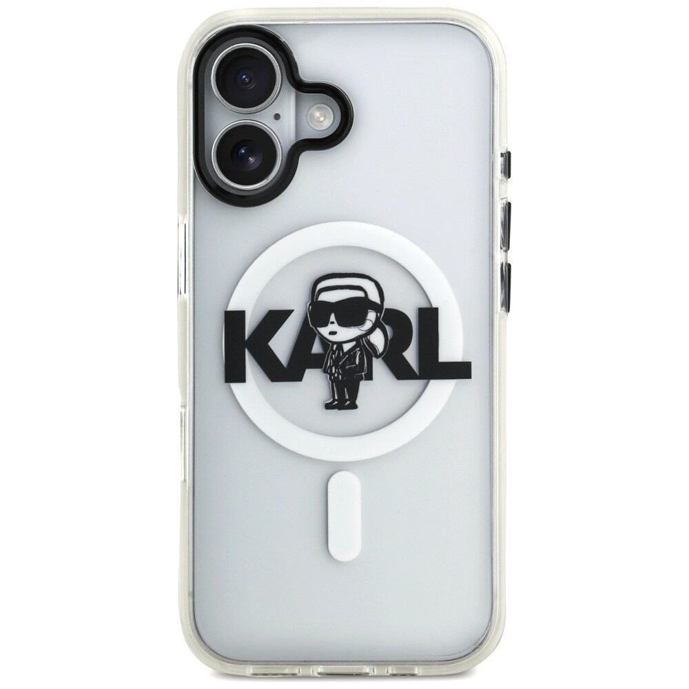 Karl Lagerfeld IML Karl Sketch Logo MagSafe Case for iPhone 17 - läpinäkyvää