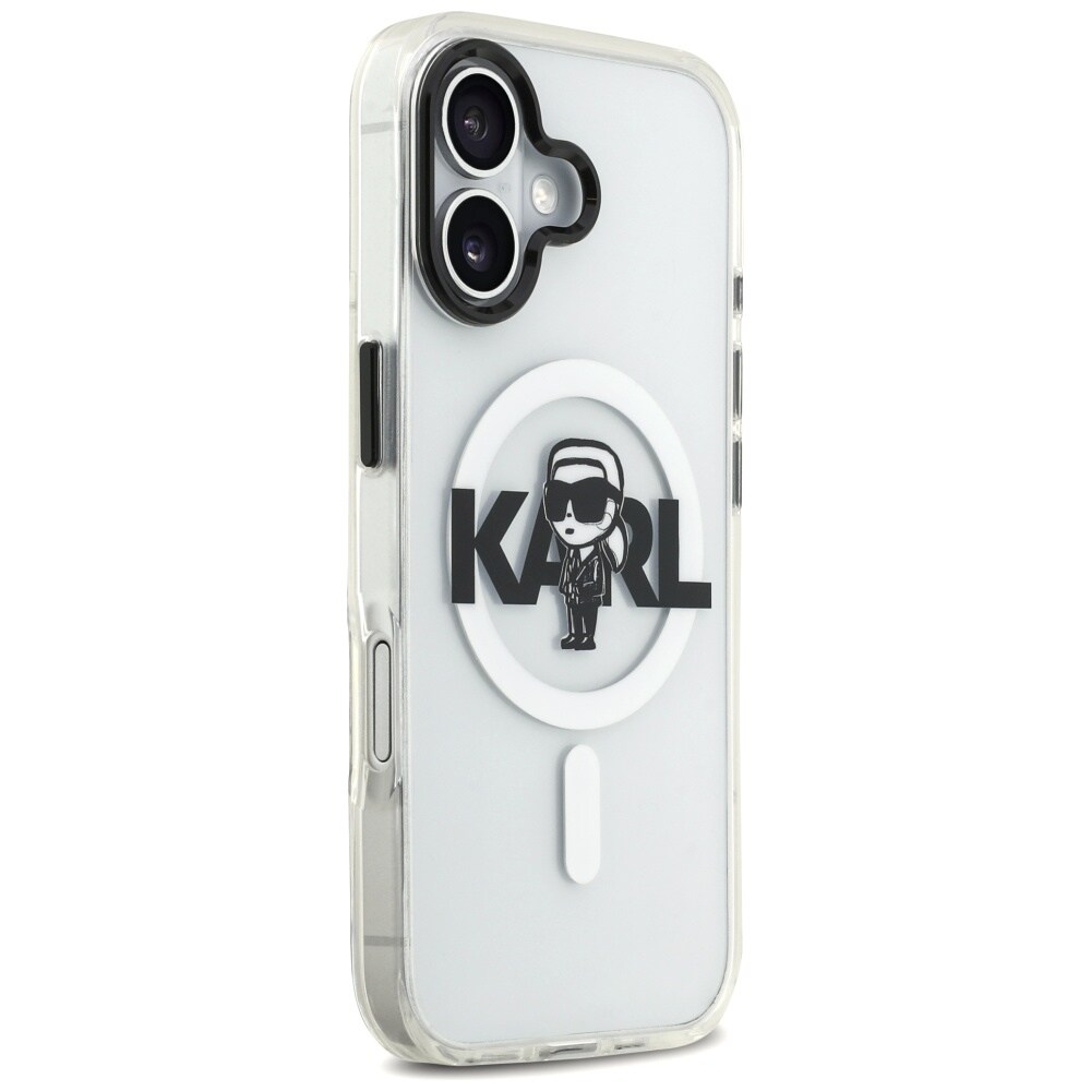 Karl Lagerfeld IML Karl Sketch Logo MagSafe Case for iPhone 17 - läpinäkyvää