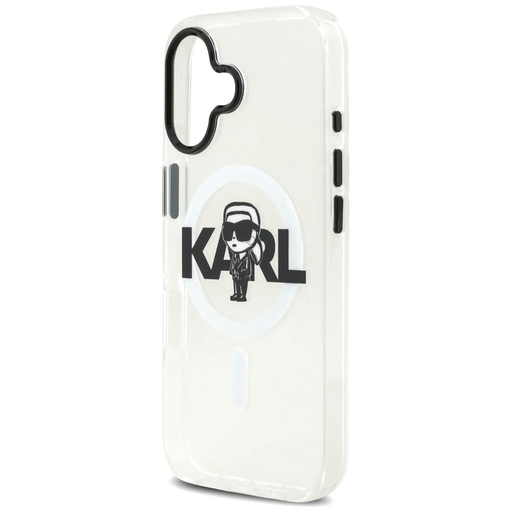 Karl Lagerfeld IML Karl Sketch Logo MagSafe Case for iPhone 17 - läpinäkyvää