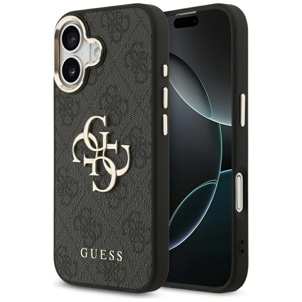 Guess 4G Big 4G Classic Logo Case for iPhone 17 - musta ja kultainen