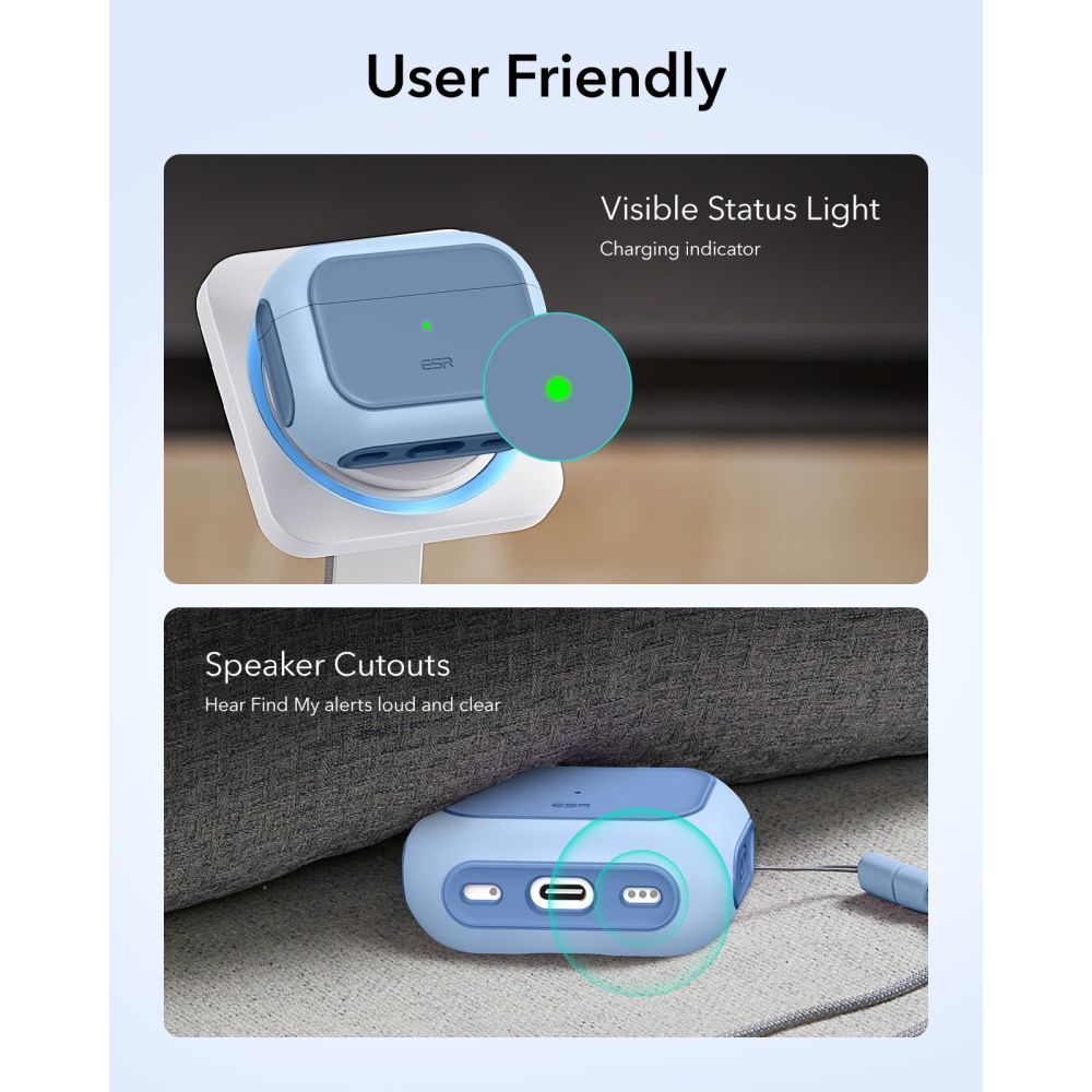 ESR Orbit Orbit Halolock MagSafe -kotelo AirPods Pro:lle - sininen